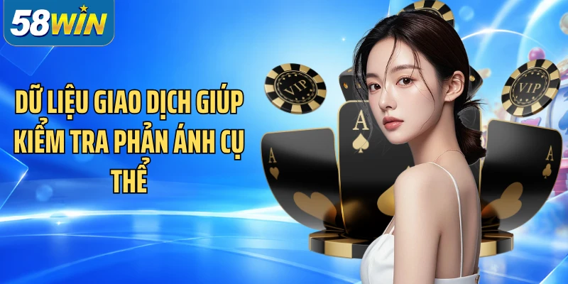 Dữ liệu giao dịch giúp kiểm tra phản ánh cụ thể